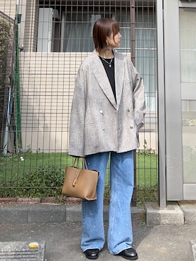 「THE YOn（ザヨン）のアイテム」を使った、ＫＲさん（レディース・159cm）の冬コーディネート