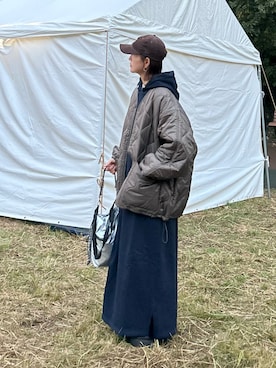 「アイテム（ノーカラーコート）」を使った、ＫＲさん（レディース・159cm）の秋コーディネート