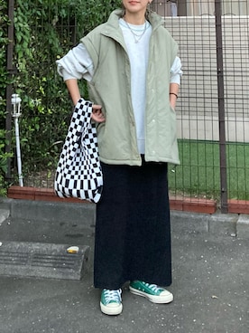 「notch.（ノッチ）のアイテム（ダウンジャケット/コート）」を使った、ＫＲさん（レディース・159cm）の秋コーディネート