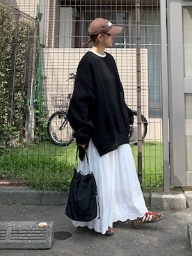 「アイテム（スウェット）」を使った、ＫＲさん（レディース・159cm）の秋コーディネート