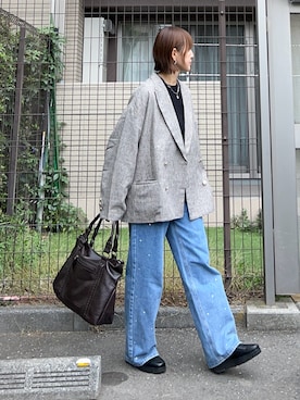 「アイテム（ベルト）」を使った、ＫＲさん（レディース・159cm）の秋コーディネート