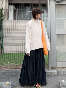 「シンプルコーデ」｜ＫＲさん（レディース・159cm）の冬コーディネート