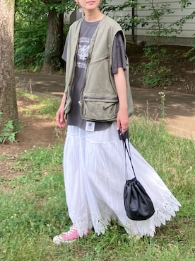 「アイテム（ピアス（両耳用））」を使った、ＫＲさん（レディース・159cm）の夏コーディネート