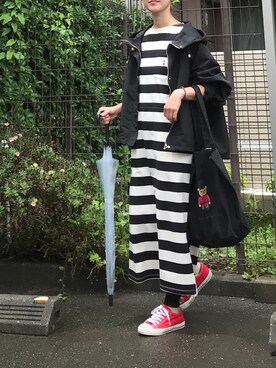 ジャケット アウターを使った ロングワンピース の人気ファッションコーディネート Wear