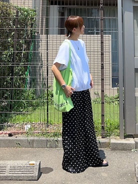 「アイテム（スラックス）」を使った、ＫＲさん（レディース・159cm）の夏コーディネート