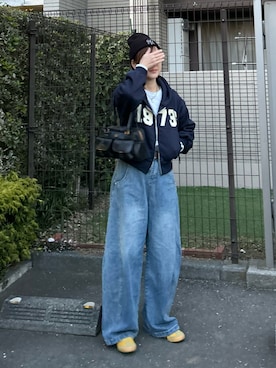 「アイテム（帽子）」を使った、ＫＲさん（レディース・159cm）の冬コーディネート