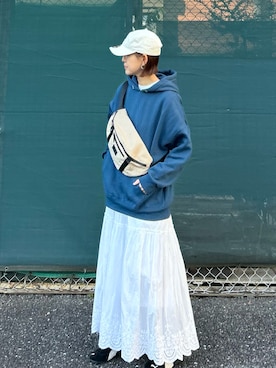 「アイテム（キャップ）」を使った、ＫＲさん（レディース・159cm）の冬コーディネート