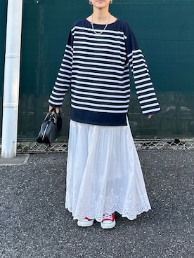 「BEAUTY&YOUTH UNITED ARROWS（ビューティーアンドユースユナイテッドアローズ）のアイテム（ボストンバッグ）」を使った、ＫＲさん（レディース・159cm）の春コーディネート