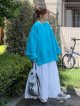 「アイテム（スウェット）」を使った、ＫＲさん（レディース・159cm）の秋コーディネート