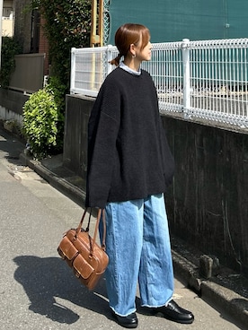 「アイテム（デニムパンツ）」を使った、ＫＲさん（レディース・159cm）の秋コーディネート