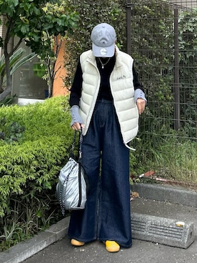 「Onitsuka Tiger（オニツカタイガー）のアイテム（イエロー系）」を使った、ＫＲさん（レディース・159cm）の秋コーディネート