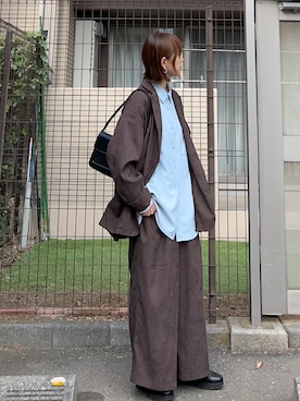 「アイテム（スラックス）」を使った、ＫＲさん（レディース・159cm）の秋コーディネート