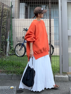 「アイテム（スウェット）」を使った、ＫＲさん（レディース・159cm）の秋コーディネート