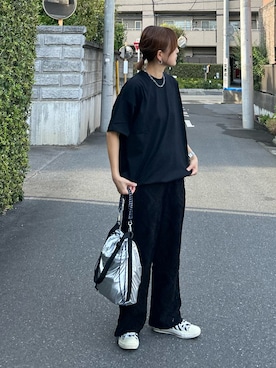 「CONVERSE（コンバース）のアイテム」を使った、ＫＲさん（レディース・159cm）の秋コーディネート