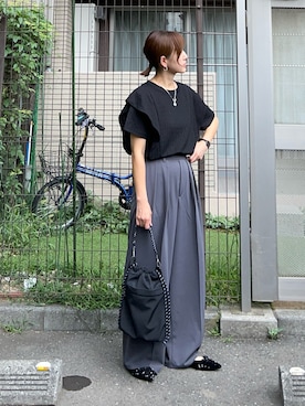 「アイテム（バッグ）」を使った、ＫＲさん（レディース・159cm）の夏コーディネート