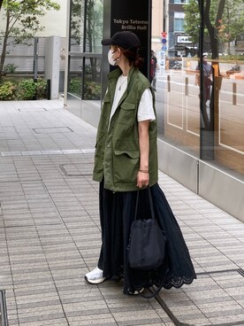 「Joie（ジョア）のアイテム」を使った、ＫＲさん（レディース・159cm）の春コーディネート