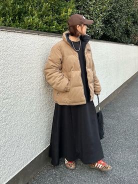 「アイテム（ダウンジャケット/コート）」を使った、ＫＲさん（レディース・159cm）の秋コーディネート