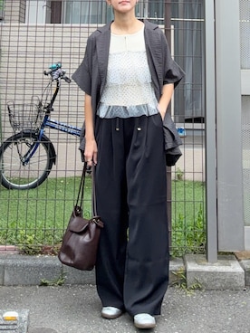 KRさん(レディース・159cm)の夏コーディネート