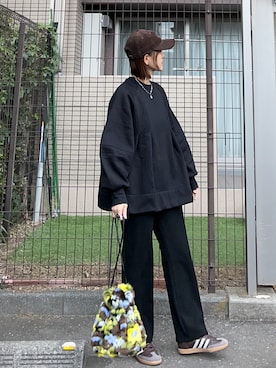 「アイテム（帽子）」を使った、ＫＲさん（レディース・159cm）の秋コーディネート