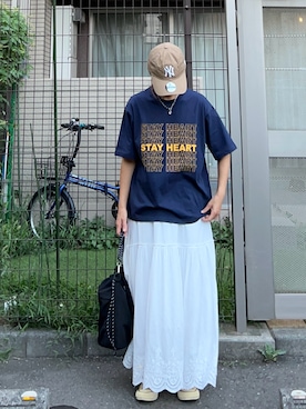 「アイテム（スカート）」を使った、ＫＲさん（レディース・159cm）の夏コーディネート