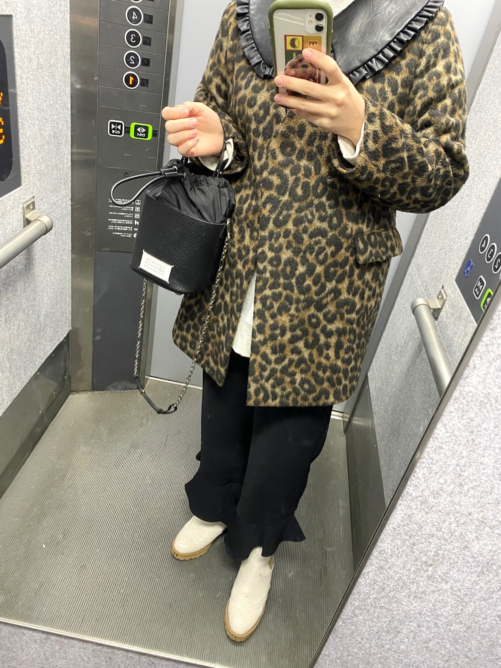 JOURNAL STANDARD レオパード柄 ノーカラージャケット コート JOURNAL