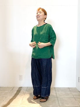 Brocante / ブロカント] 11ozソフトデニムトヌーパンツを使った