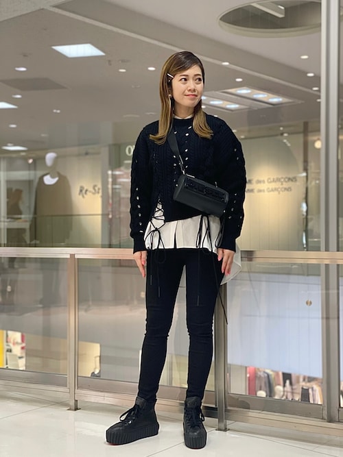 FW22 レディース デニム ハイウエスト スキニー ブラック FW22 レディース デニム ハイウエスト スキニー ブラック