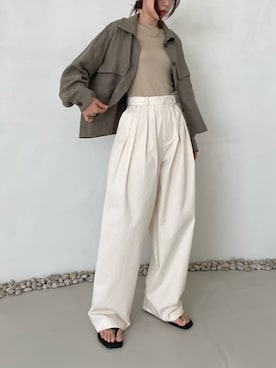 「秋先取りコーデ」｜「アイテム（ミリタリージャケット）」を使った、Didot.showroomさん（レディース・164cm）の秋コーディネート