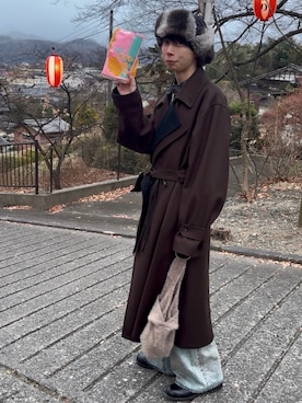 「YOKE（ヨーク）のアイテム」を使った、𝙏𝙤𝙧𝙪さん（メンズ・167cm）の冬コーディネート