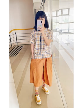 「plain-me（プレインミー）のアイテム」を使った、Chiさん（レディース・160cm）の秋コーディネート