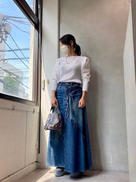 「grounds（グラウンズ）のアイテム（シューズ）」を使った、53himiさん（レディース・161cm）の夏コーディネート