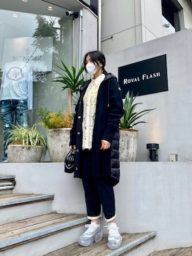 「grounds（グラウンズ）のアイテム（シューズ）」を使った、53himiさん（レディース・161cm）の夏コーディネート
