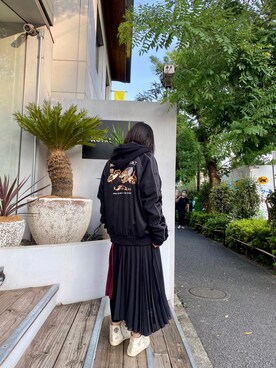 「MONCLER GENIUS（モンクレールジーニアス）のアイテム」を使った、53himiさん（レディース・161cm）の秋コーディネート