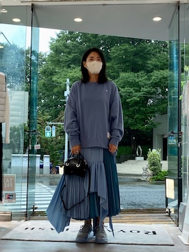 「grounds（グラウンズ）のアイテム（シューズ）」を使った、53himiさん（レディース・161cm）の夏コーディネート