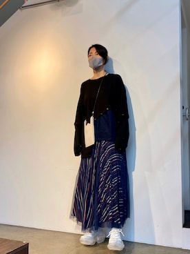 「grounds（グラウンズ）のアイテム（シューズ）」を使った、53himiさん（レディース・161cm）の秋コーディネート