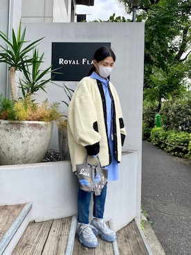 「grounds（グラウンズ）のアイテム（シューズ）」を使った、53himiさん（レディース・161cm）の夏コーディネート