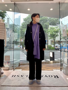 「MONCLER（モンクレール）のアイテム（ジャケット/アウター）」を使った、53himiさん（レディース・161cm）の夏コーディネート