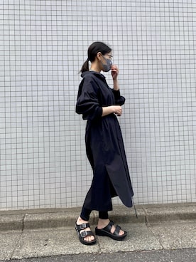 「TAKAHIROMIYASHITATheSoloIst.（タカヒロミヤシタザソロイスト）のアイテム（サンダル）」を使った、53himiさん（レディース・161cm）の春コーディネート