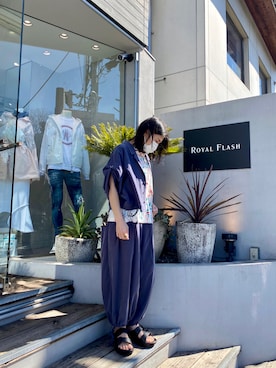 「TAKAHIROMIYASHITATheSoloIst.（タカヒロミヤシタザソロイスト）のアイテム（サンダル）」を使った、53himiさん（レディース・161cm）の冬コーディネート
