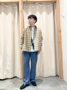 「チェック柄に恋してる」｜Sumitoさん（メンズ・175cm）の秋コーディネート