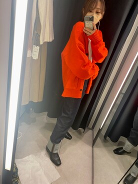 「NICE CLAUP（ナイスクラップ）のアイテム（その他アウター）」を使った、おぐさん（レディース・156cm）の秋コーディネート
