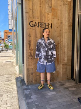 「saby（サバイ）のアイテム」を使った、森本さん（メンズ・160cm）の夏コーディネート