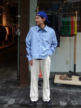 森本さん（メンズ・160cm）の夏コーディネート