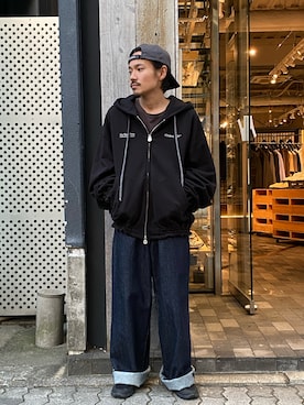 森本さん（メンズ・160cm）の秋コーディネート