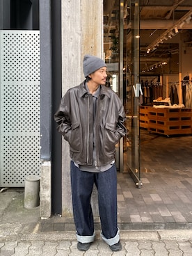 森本さん（メンズ・160cm）の秋コーディネート