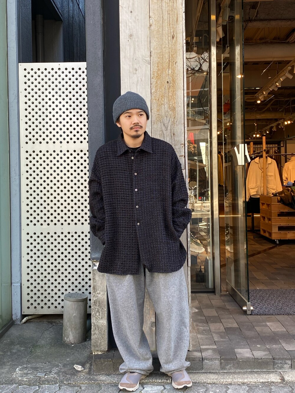Toironier/トワロニエ/LAME TWEED SHIRT