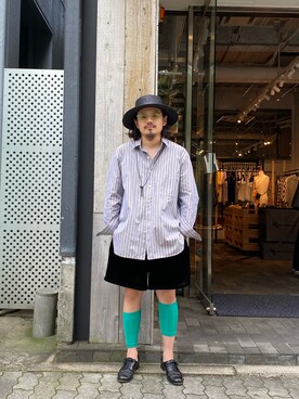 森本さん（メンズ・160cm）の夏コーディネート