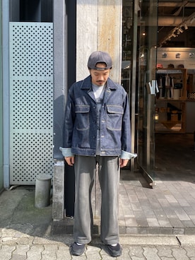 「アイテム（ジャケット/アウター）」を使った、森本さん（メンズ・160cm）の秋コーディネート