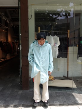 「Toironier（トワロニエ）のアイテム」を使った、森本さん（メンズ・160cm）の春コーディネート