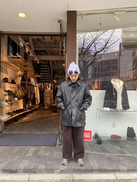 「yoke」｜森本さん（メンズ・160cm）の冬コーディネート